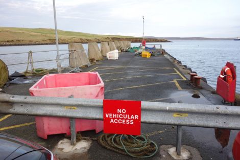 Toft pier is in such bad condition vehicles and pedestrians are not allowed to set foot on it.