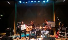 (From left) Loris McDonald, Lee Irvine, Shaun Alderman performed an assured set of traditional tunes, some learned during this year's Edinburgh tattoo.