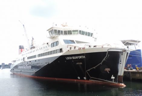 The new £42 million Ullapool to Stornaway ferry Loch Seaforth launched this year, fully funded by the Scottish government.