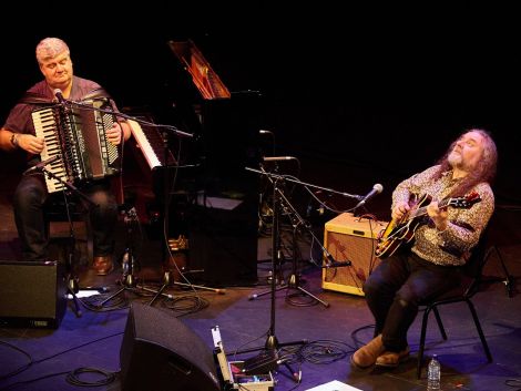 High Level Music past and present: duo Peter Wood and Brian Nicholson opened the show. Photo: Chris Brown