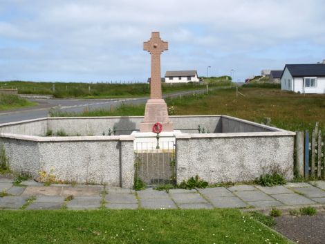 The Walls war memorial before the work was done last month.