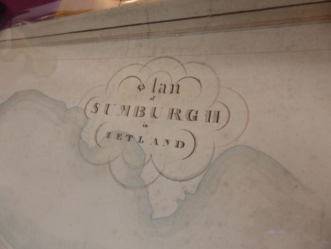 The 'cartouche' at the top of the map that identifies it as the work of AD Mathewson.