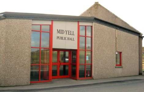 Mid Yell Hall.