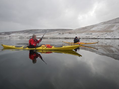 Deborah Lamb (foreground) and Rachel Shucksmith. Photo: Angus Nicol