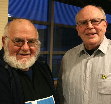 The local SNP branch's vice convener Charlie Gallagher (left) and its newly elected convener Robbie McGregor - Photo: SNP