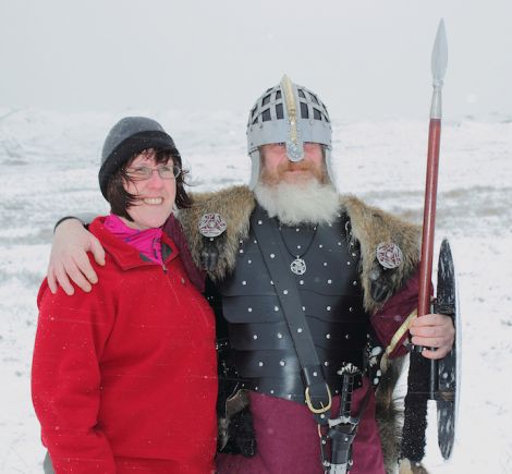 The jarl and his real life partner Cheryl Haynes. Photo Kevin Osborn