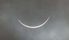 The solar eclipse as seen from Gulberwick - Photo: Austin Taylor