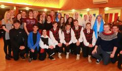 The Turkish visitors with their peers from Latvia, Norway and Sardinia - Photo: Gordon Stove/Brae High School