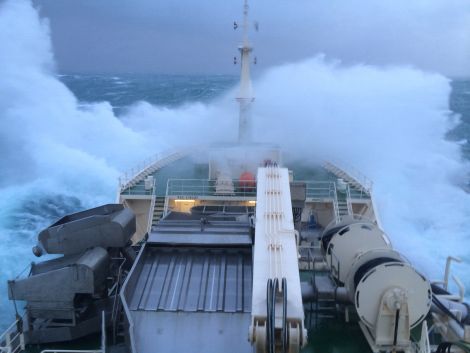 It was a stark contrast with the stormy seas encountered off Ireland. Photo: Colin Leask