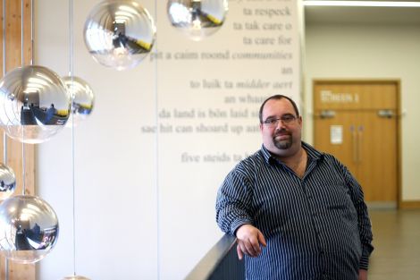 Shetland Arts general manager Graeme Howell. Photo: Adam Jones.