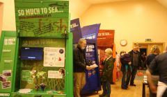 The So Much to Sea exhibition at the Bigton hall, last year - Photo: Seafood Shetland