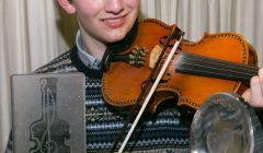 Shetland's Young Fiddler of the Year 2015, Bryden Priest from Uyeasound - Photo: John Coutts