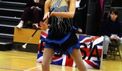 Lauren in action during the dance twirl.