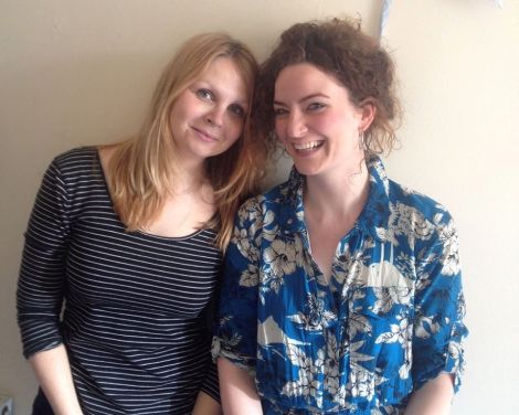 Gabby Cluness (right) and her friend Angela Ireland are setting up a cafe in Glasgow's south side to help asylum seekers to integrate.