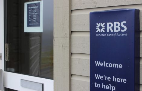 The RBS branch in Brae is to close on 20 August - Photo: ShetNews