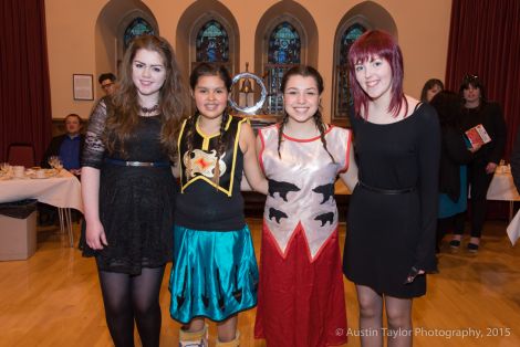 From left to right - Amber Eunson, Jenna Bower, Kali Baptiste and Sophie Williamson. Photo: Austin Taylor