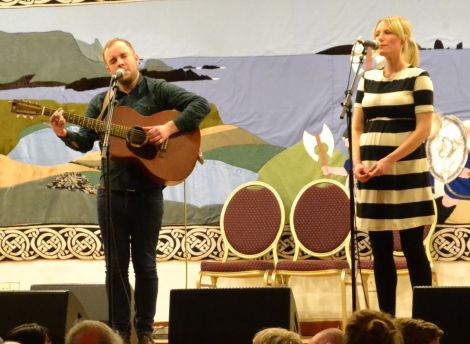 Adam Guest and Louise Thomason's set was very well received. Photo: Shetnews