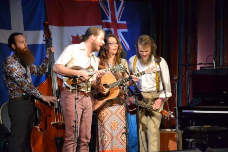 Lindsay Lou & the Flatbellys at Room 16 on Friday afternoon. Photo: Shetnews