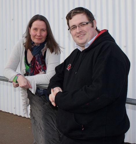 Scott Preston, who started the petition, with his wife Phoebe last year. Photo: Hans Marter/Shetnews