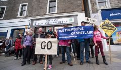 Protests against MP Alistair Carmichael are being suspended to allow a parliamentary investigation and legal challenge to take their course. Photo: Shetnews