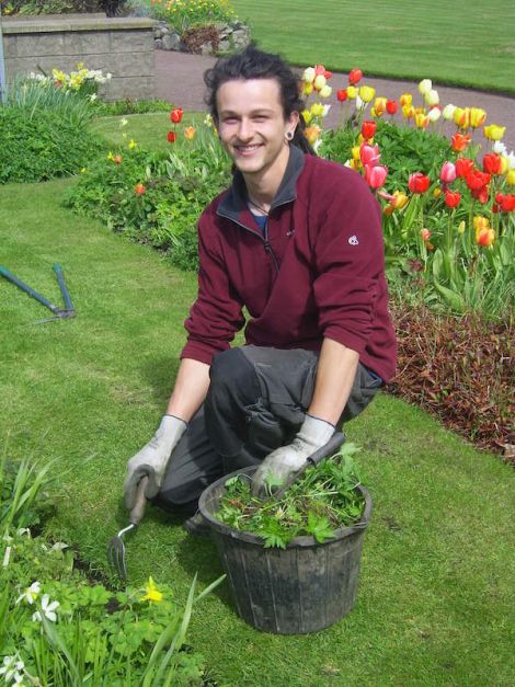 The SIC's blogging gardener Liam Anderson - Photo: SRUC