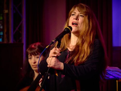 The 'wonderful' Christine Tobin at Lerwick Town Hall on Wednesday night - Photo: Chris Brown