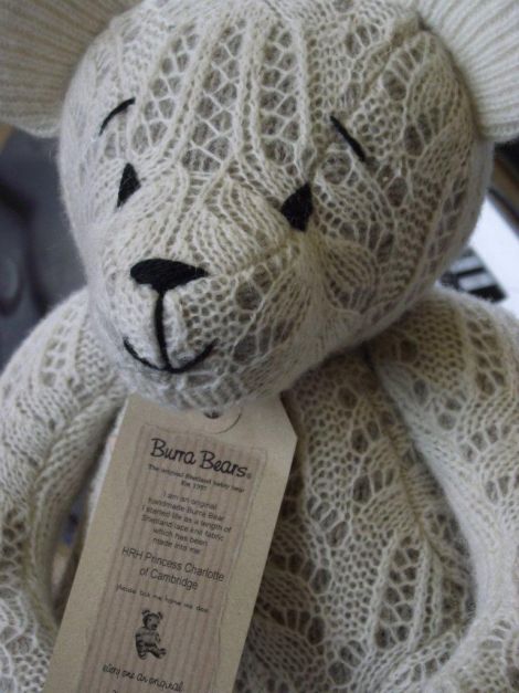 Unbearably cute: The teddy gifted to the royal couple.