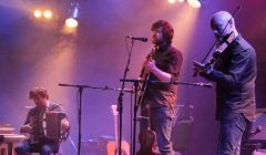 Scottish folk trio Lau demonstrating prodigious musicianship - from left: Martin Green, Kris Drever and Aidan O’Rourke - Photo: Davie Gardner