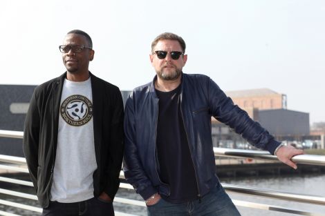 Black Grape's rapper Kermit and singer Shaun Ryder.