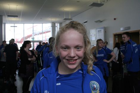 Last summer's Commonwealth Games swimming star Erraid Davies. Photo: Shetnews/Chris Cope