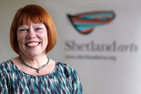 The new chairwoman of Shetland Arts, Lorraine Hall.