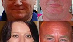 The four victims of the Super Puma crash in August 2013; clockwise from top left: George Allison, Gary McCrossan, Duncan Munro and Sarah Darnley.