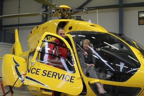 The new air ambulance helicopter will come to Shetland later this month after cancelling its weekend visit due to the weather.