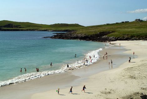 Not a photo from this year! Meal beach on a warm summer's day in 2008 - Photo: ShetNews