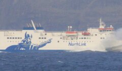 Rolling, rolling, rolling. Passengers feared the NorthLink ferry was going to capsize on Wednesday night before the captain regained control of the vessel with 500 passengers on board.