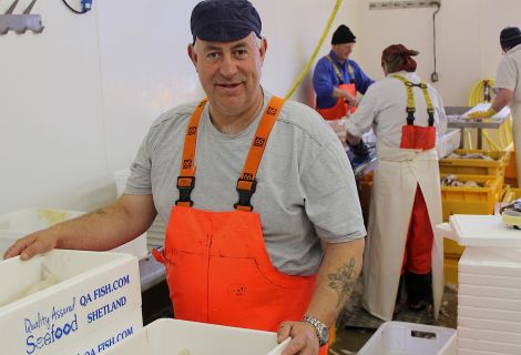 Robert Williamson of QA Fish - Photo: Hans J Marter/ShetNews