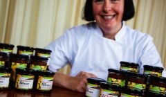 Jill Franklin with her Shetlandeli Valhalla Ale Chutney.