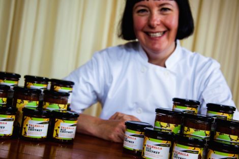 Jill Franklin with her Shetlandeli Valhalla Ale Chutney.