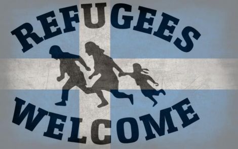 The image at the top of the Shetland Supports Refugees Facebook page.