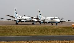 Loganair's Saab 2000 aircraft.