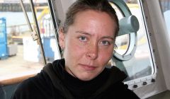 Sam Simon ship manager Sonja Hyppaenen - Photo: Chris Cope/Shetland News