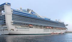 The Caribbean Princess was the largest cruise liner to visit Lerwick harbour this season - Photo: Ian Leask