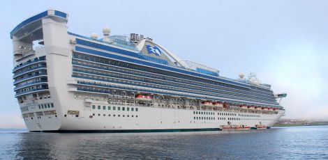 The Caribbean Princess was the largest cruise liner to visit Lerwick harbour this season - Photo: Ian Leask