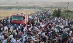 Syrian refugees trying to enter Iraqi Kurdistan two years ago. Photo UNHCR