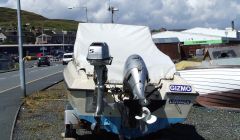 The outboard before it was stolen from West Dock.