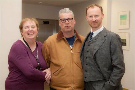 Screenplay organiser Kathy Hubbard, curator Mark Kermode and special guest Mark Gatiss. Photo: Dale Smith