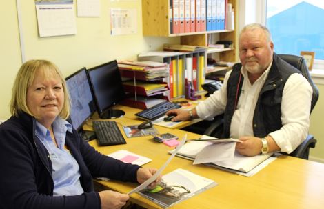 Husband and wife team Laura and George Garriock - Photo: Hans J Marter/ShetNews