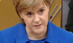 First Minister Nicola Sturgeon responding to Tavish Scott's question in Parliament on Thursday - Image: Scottish Parliament TV