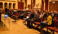 The audience at last Wednesday's 'Wir Shetland' launch. Photo: Shetnews