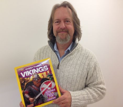 Dr Andrew Jennings has lent his expertise to a Viking-themed edition of National Geographic Kids.